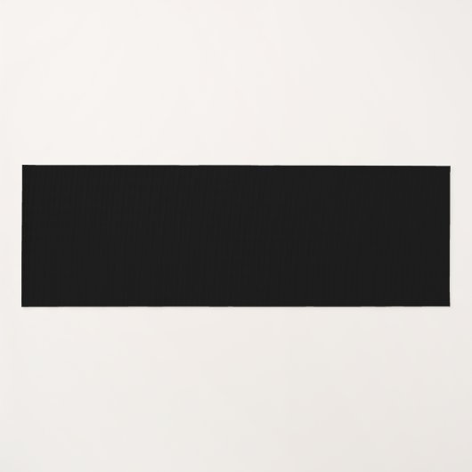 Solid Black Yoga Mat (Voorkant (horizontaal))