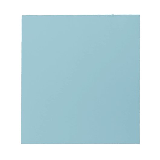 Solid Blue Pastel Tone Minimalist Professional Notitieblok (Voorkant)