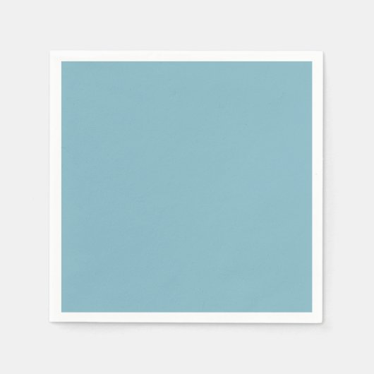 Solid Blue Pastel Tone Minimalist Professional Servet (Voorkant)