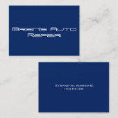 Solid Blue Professional-Visitekaartjes Visitekaartje (Voorkant / Achterkant)