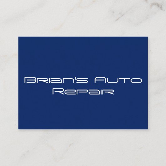 Solid Blue Professional-Visitekaartjes Visitekaartje (Voorkant)