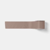 Solid Boho Brown Color 9C7F74 Satin Ribbon Satijnen Lint (Voorkant)