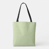 Solid Bord Moss Green van Premium Collecties Tote Bag (Achterkant)