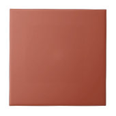 Solid Brick Red Bruin Kleur | Hex# B6523D Tegeltje (Voorkant)