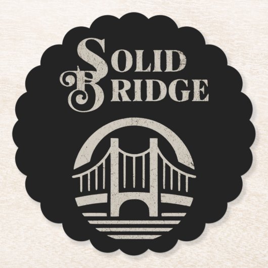SOLID BRIDGE KARTONNEN ONDERZETTERS (Voorkant)