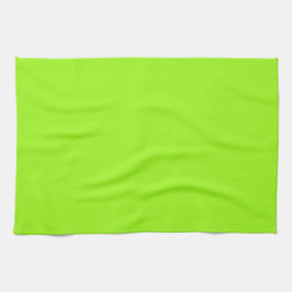 Solid Bright Chartreuse Green Kitchen Towel Theedoek
