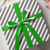 Solid Bright Christmas Green Holiday Gift Wrapping Satijnen Lint