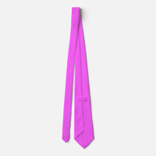 Solid Bright Fuchsia Color Formal Stropdas (Achterkant)