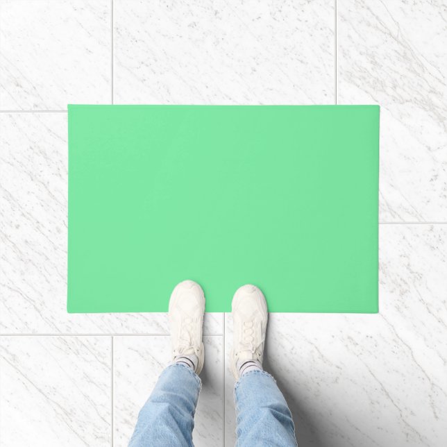 Solid Bright Lime Green Door Mat (Binnen)