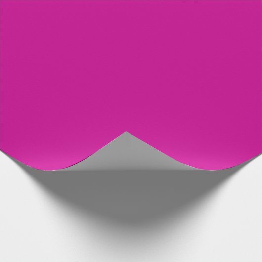 Solid Bright Magenta Cadeaupapier (Hoek)