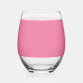 Solid Bright Roe Pink Glass Wijnglas Zonder Voet (Links)