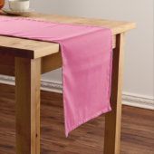 Solid Bright Roos Pink Table Runner Korte Tafelloper (Voorbeeld)