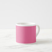 Solid Bright Rose Pink Espresso Cup Kop (Voorkant rechts)