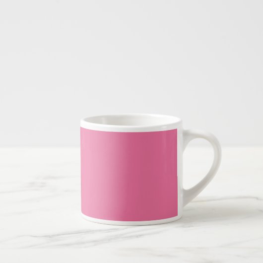 Solid Bright Rose Pink Espresso Cup Kop (Rechts)