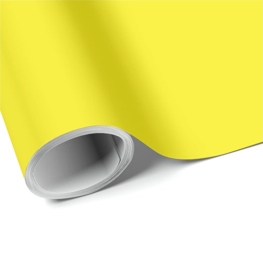 Solid bright sunny yellow cadeaupapier (Rol Hoek)