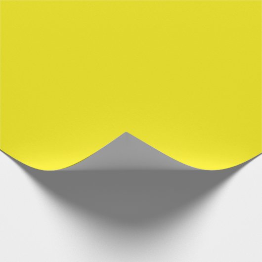 Solid bright sunny yellow cadeaupapier (Hoek)