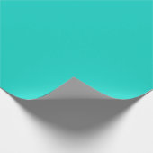 Solid bright turquoise cadeaupapier (Hoek)