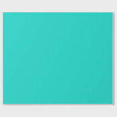 Solid bright turquoise cadeaupapier (Vlak)