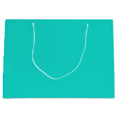 Solid bright turquoise groot cadeauzakje (Voorkant)