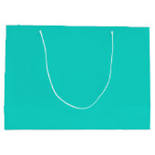 Solid bright turquoise groot cadeauzakje (Achterkant)