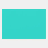 Solid bright turquoise inpakpapier vel (Voorkant 2)