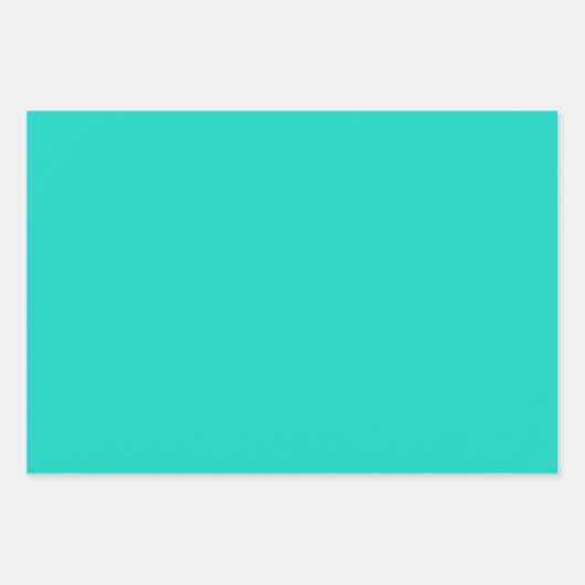 Solid bright turquoise inpakpapier vel (Voorkant)
