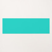 Solid bright turquoise yogamat (Achterkant (horizontaal))