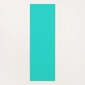 Solid bright turquoise yogamat (Achterkant)