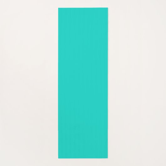 Solid bright turquoise yogamat (Achterkant)
