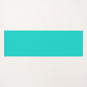 Solid bright turquoise yogamat (Voorkant (horizontaal))