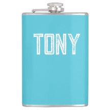 Solid BrightStor Blue Custom Name Monogram