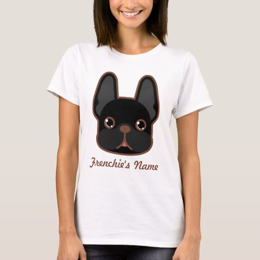Solid Brindle Frenchie - Aangepast ontwerp T-shirt (Voorkant)