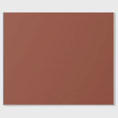 Solid Brown kleur | Hex# 8D3F2B Cadeaupapier (Vlak)