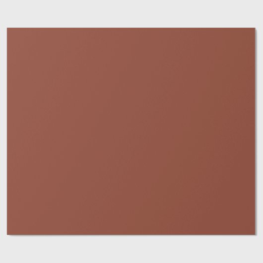Solid Brown kleur | Hex# 8D3F2B Cadeaupapier (Vlak)