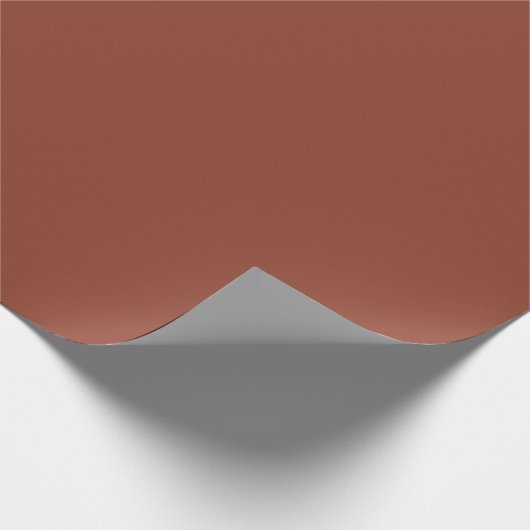 Solid Brown kleur | Hex# 8D3F2B Cadeaupapier (Hoek)