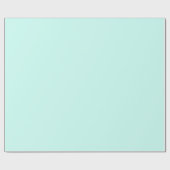 Solid cameo green mint soft turquoise cadeaupapier (Vlak)