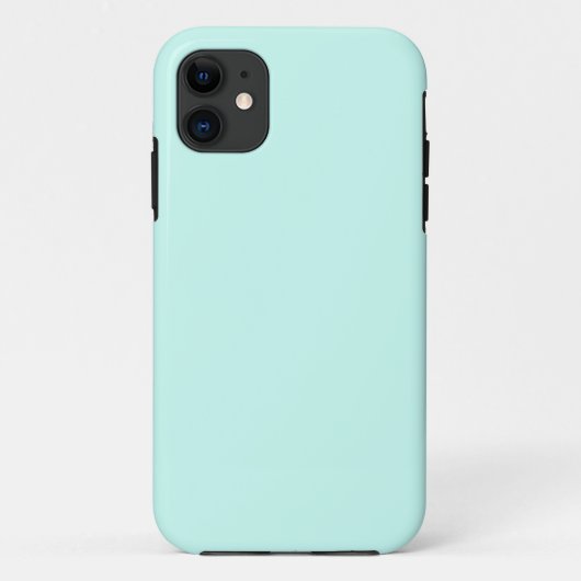 Solid cameo green mint soft turquoise Case-Mate iPhone case (Achterkant)