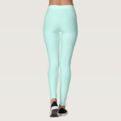 Solid cameo green mint soft turquoise leggings (Achterkant)