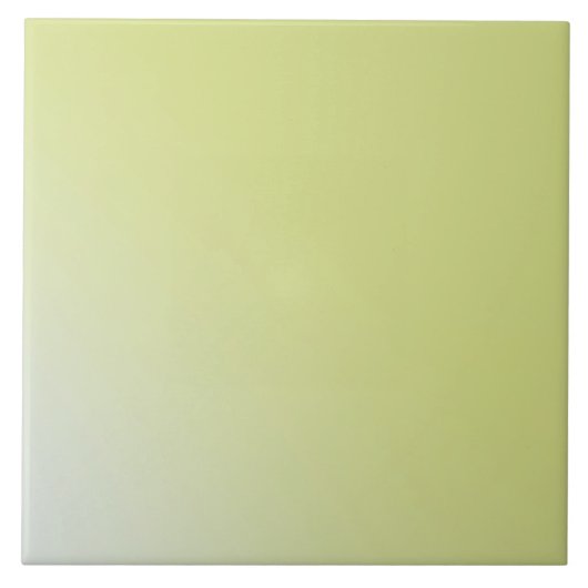 Solid Celery Green Ombre Ceramic Tile Tegeltje (Voorkant)