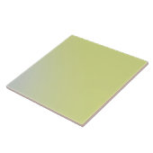 Solid Celery Green Ombre Ceramic Tile Tegeltje (Zijkant)