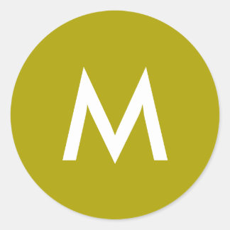 Solid Chartreuse Groene Pop voor kleur Ronde Sticker