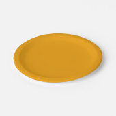 Solid cheese orange papieren bordje (Gekanteld)