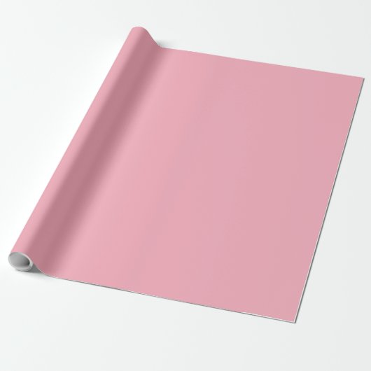 Solid cherry blossom roze cadeaupapier (Uitgerold)