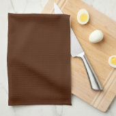 Solid Chocolade Brown Kitchen Towel Theedoek (Quarter Fold)