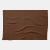 Solid Chocolade Brown Kitchen Towel Theedoek (Horizontaal)