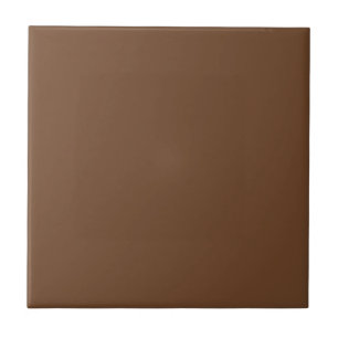 Solid Chocolate Brown Keramische Tegel 3 Tegeltje