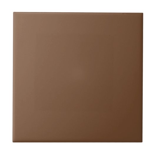 Solid Chocolate Brown Keramische Tegel 6 Tegeltje (Voorkant)