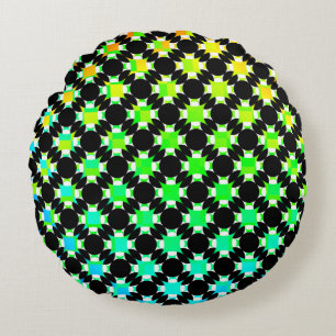 Solid Circle Cross van Kenneth Yoncich Rond Kussen