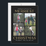 Solid Clean Collage bewerkbare kleur Christmas Kaa Feestdagenkaart<br><div class="desc">Vier het seizoen met deze moderne en stijlvolle kaart van Berry Sweet. Bezoek berryberrysweet.com voor stijlvolle briefpapier en gepersonaliseerde geschenken!</div>