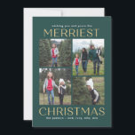 Solid Clean Collage bewerkbare kleur Christmas Kaa Feestdagenkaart<br><div class="desc">Vier het seizoen met deze moderne en stijlvolle kaart van Berry Sweet. Bezoek berryberrysweet.com voor stijlvolle briefpapier en gepersonaliseerde geschenken!</div>
